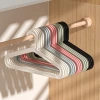 Plastic hangers, household hanger products, anti-slip hangers with hanging straps, multi-functional plastic pp material hangers wholesale Specification image
